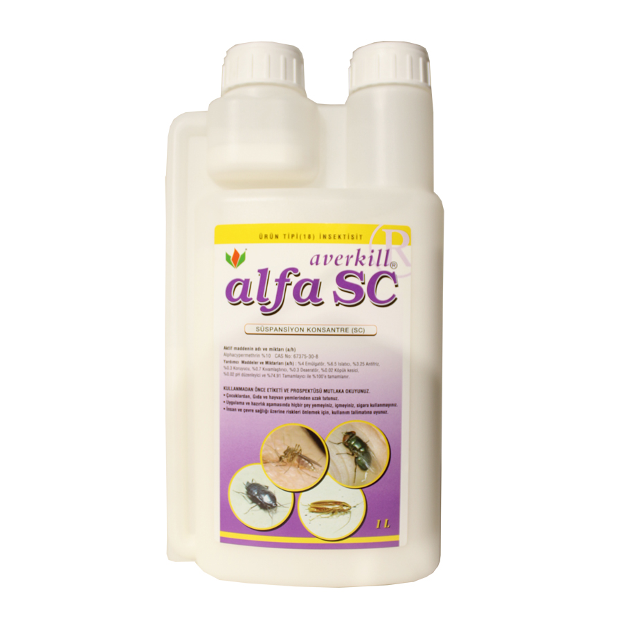 Averkill Alfa Sc 1 Litre Genel Haşere ilacı Böcek İlacı 