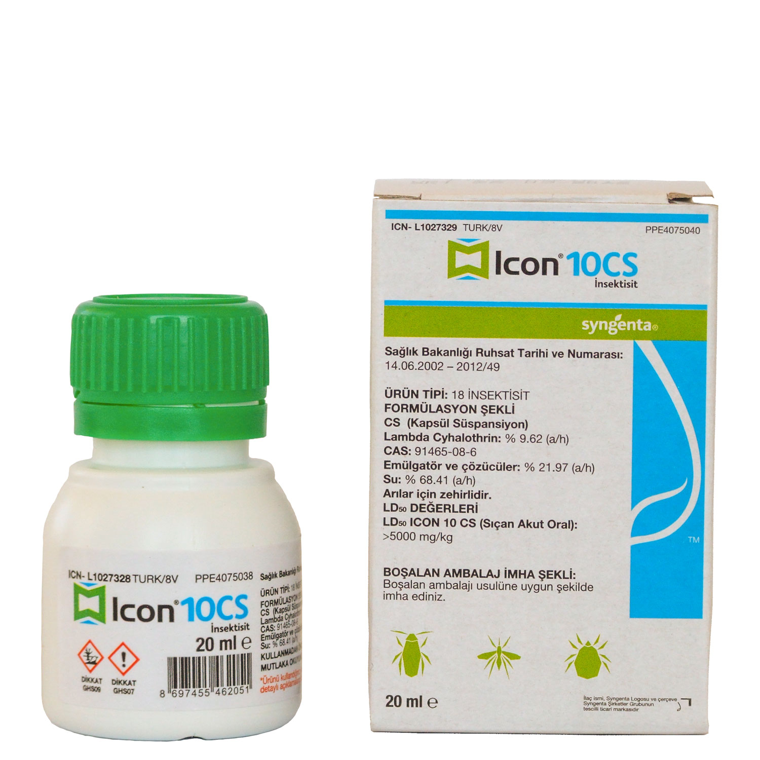 İcon 10 Cs Kokusuz Genel Haşere Böcek İlacı 20 ml 